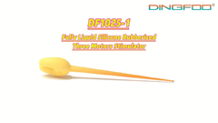 Fabrique de jouets sexuels Dingfoo DF1025-1 Stimulateur à trois moteurs entièrement liquide en silicone caoutchouteux